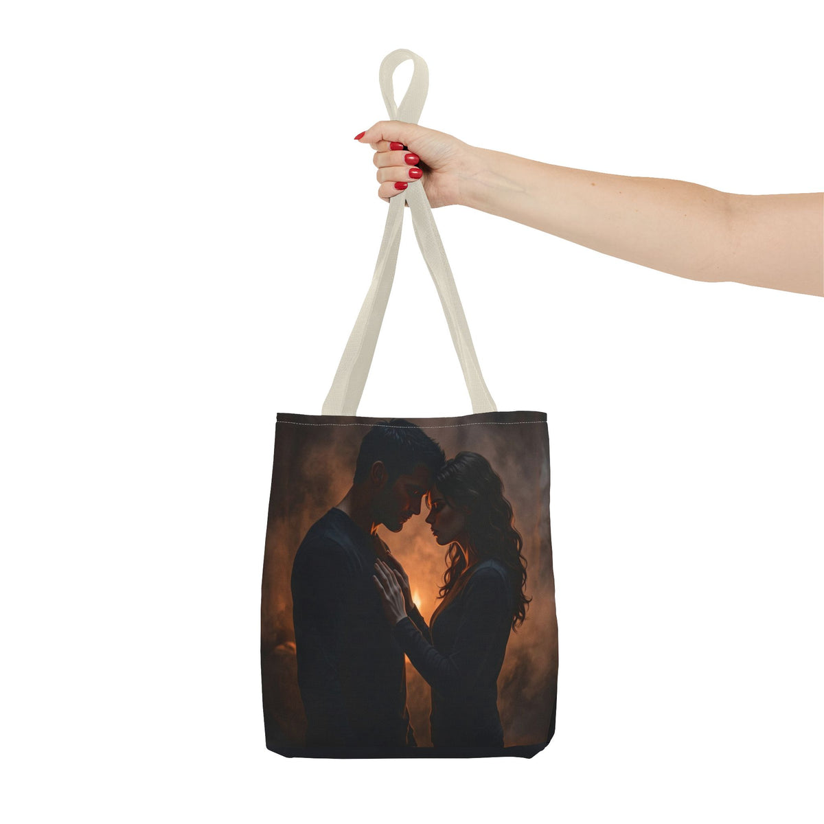 Two Shadows One Flame Tote Bag - Dark Romance Book Bag
