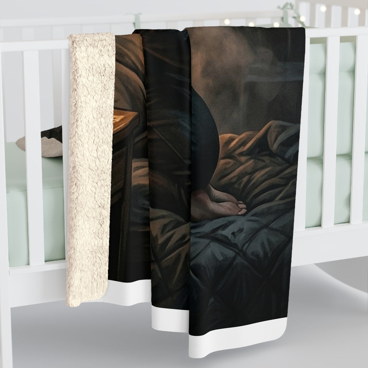 True Name Sherpa Fleece Blanket - Candlelit Dark Romance Throw