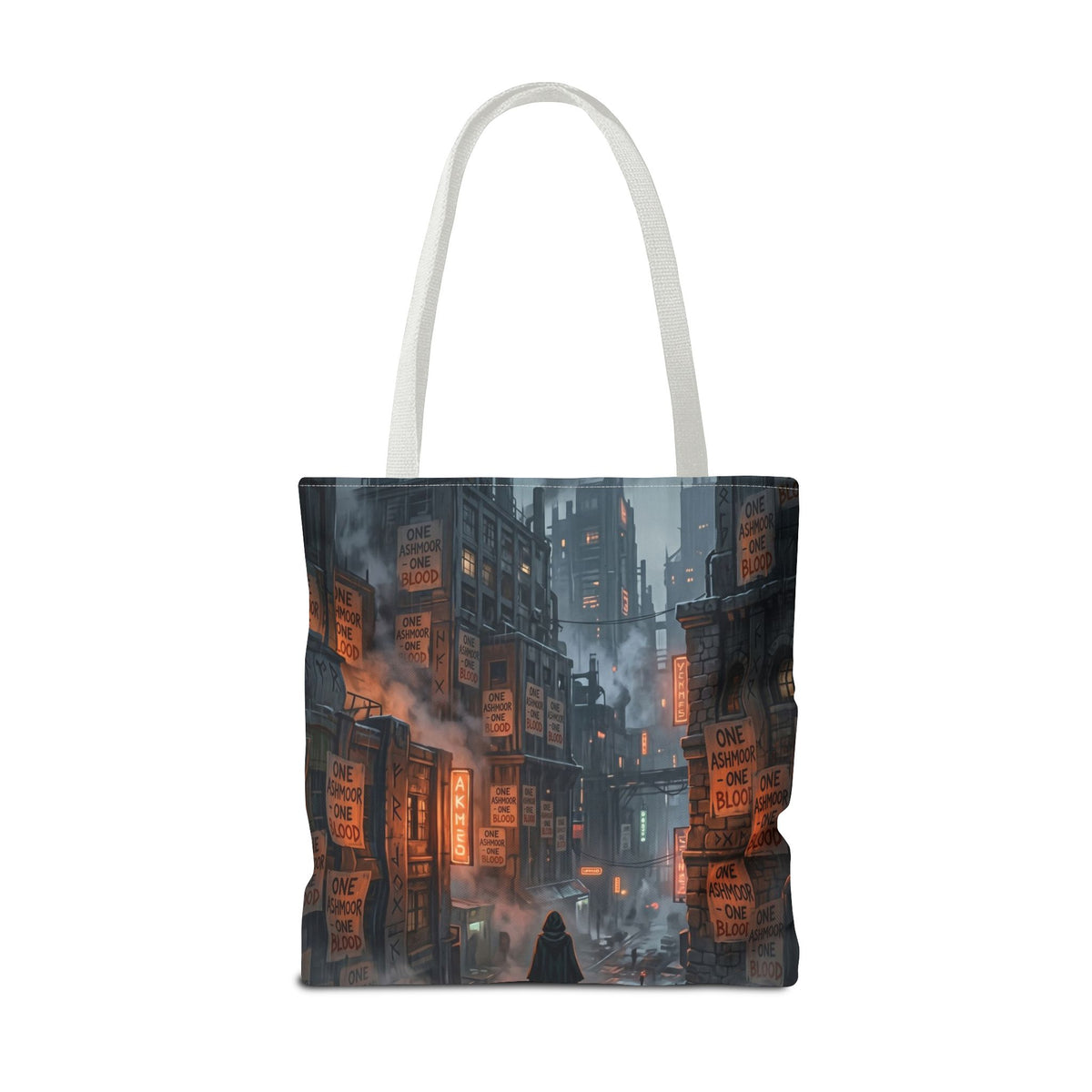 One Ashmoor One Blood Tote Bag - Dark Fantasy City Book Bag