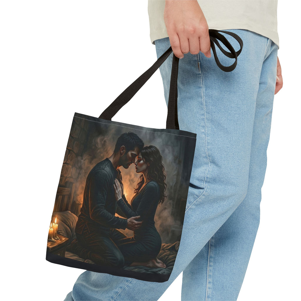 True Name Tote Bag - Candlelit Dark Romance Book Bag