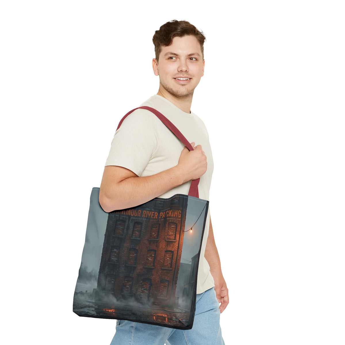 Ashmoor River Packing Tote Bag - Gothic Industrial Book Bag