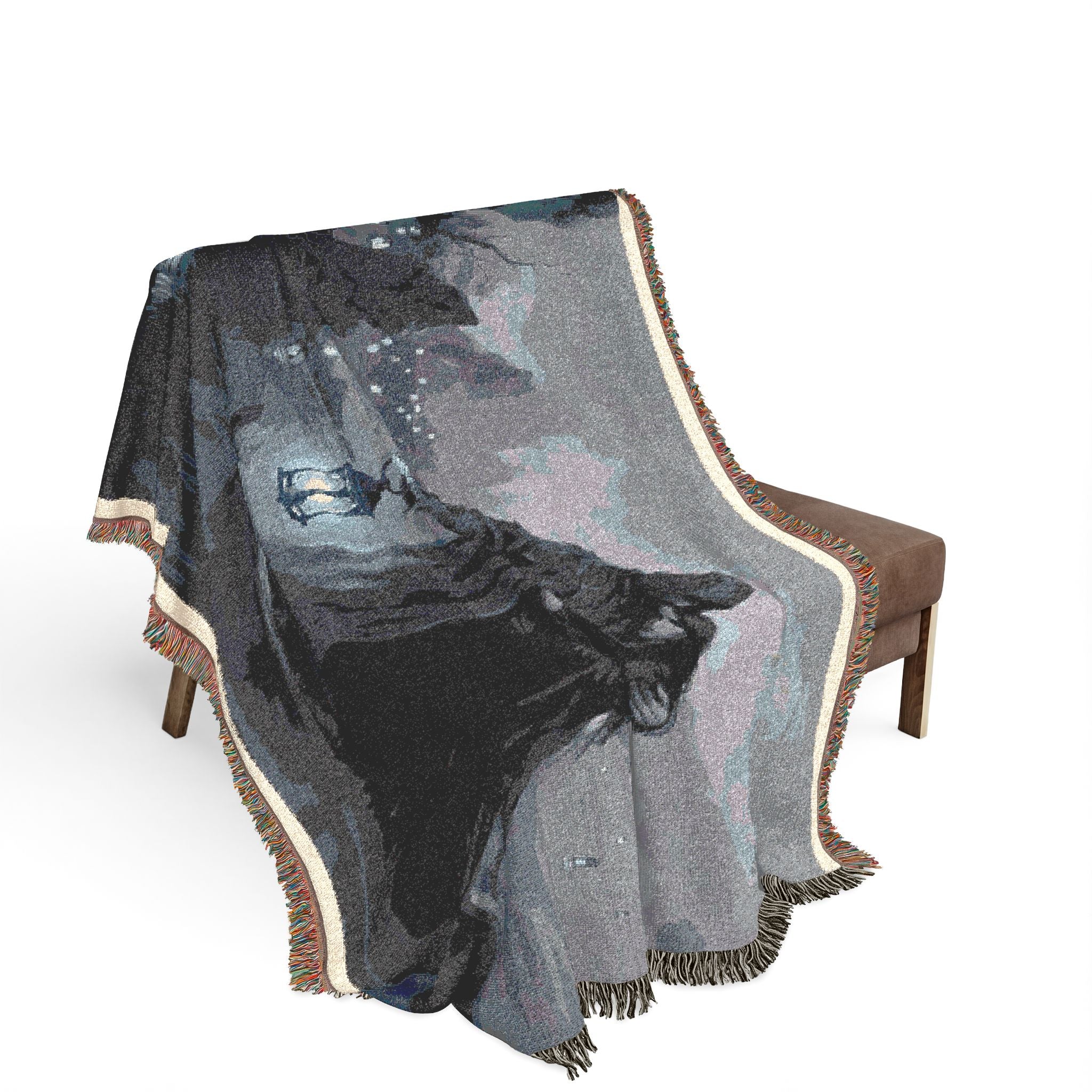 Gothic Lantern Woven Blanket