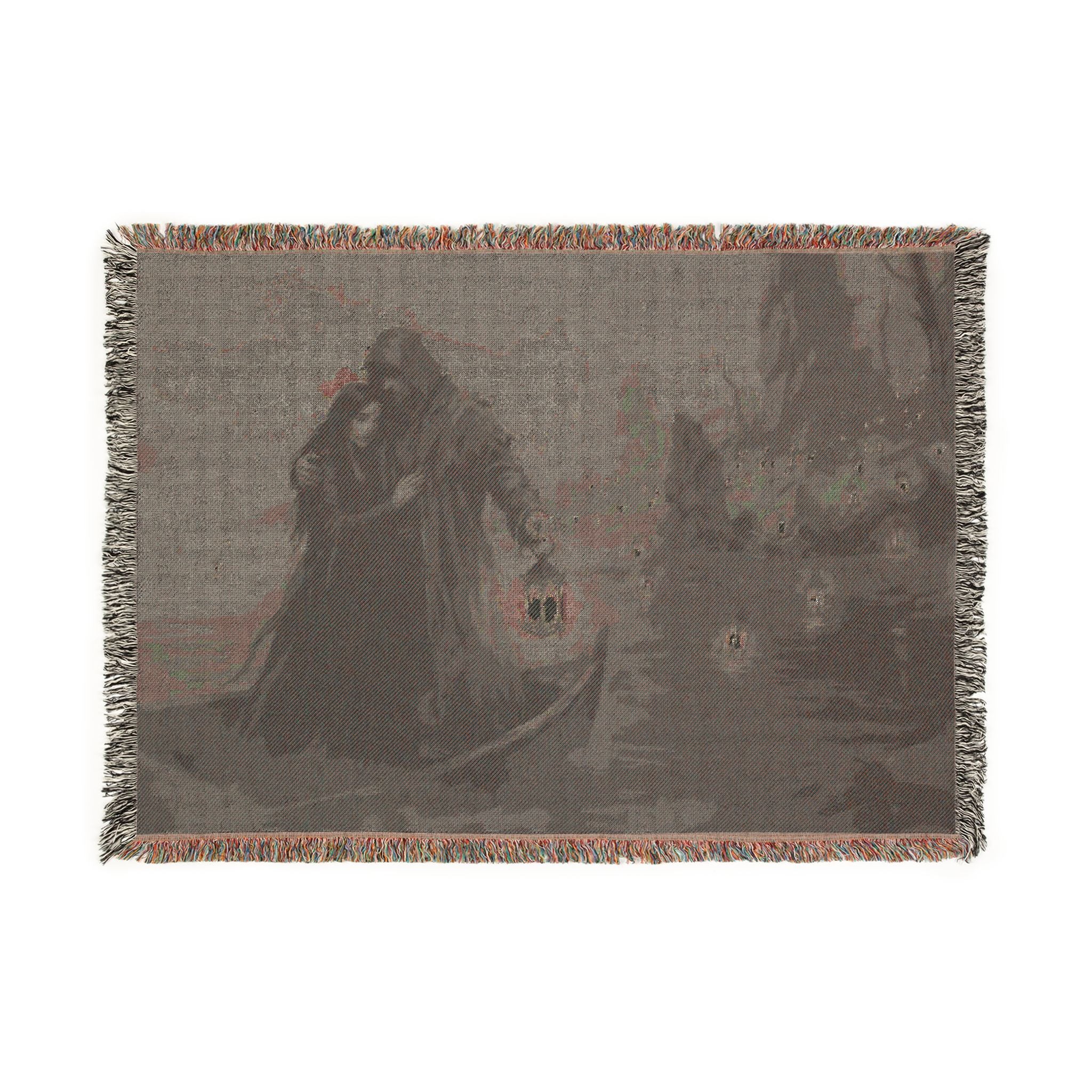 Gothic Lantern Woven Blanket