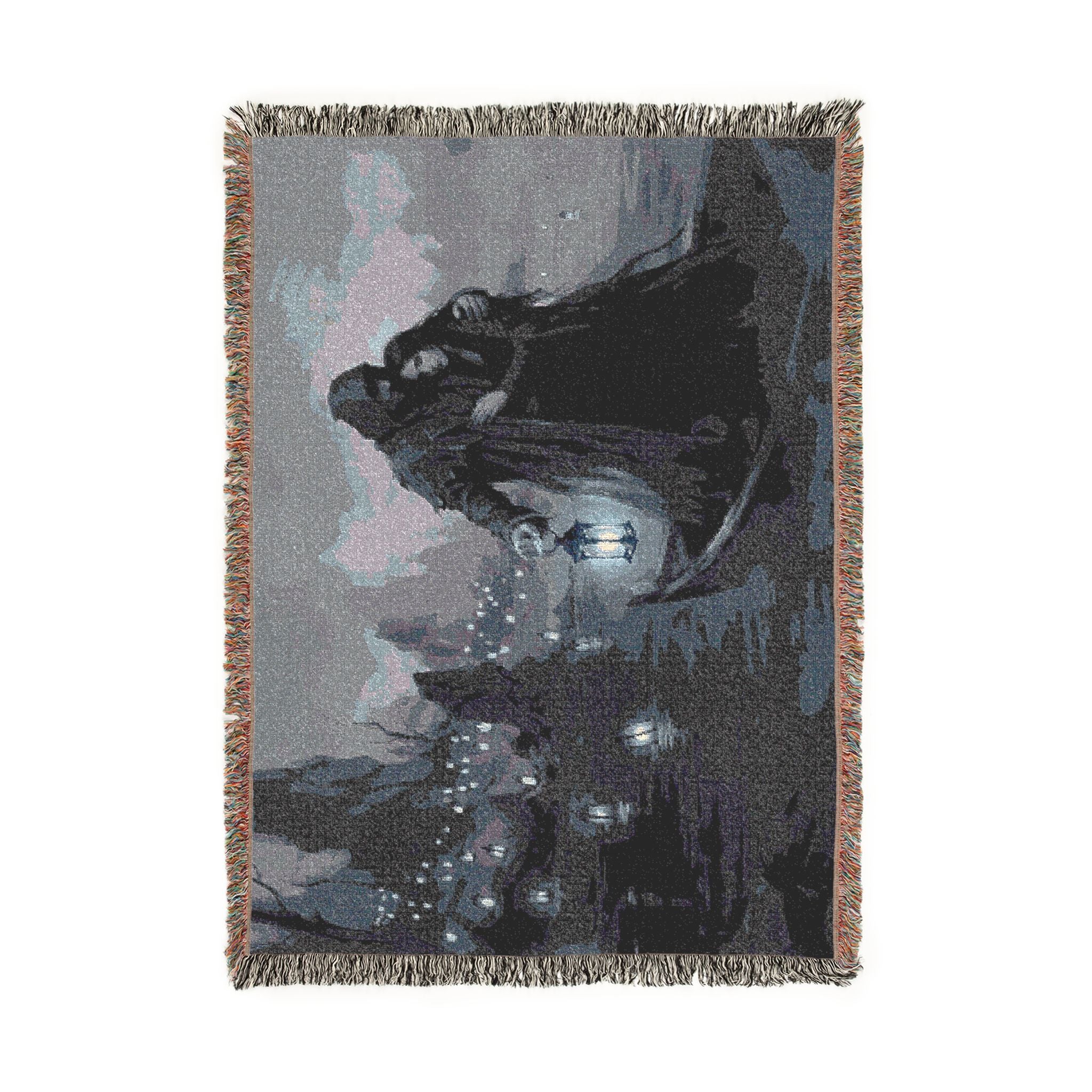 Gothic Lantern Woven Blanket