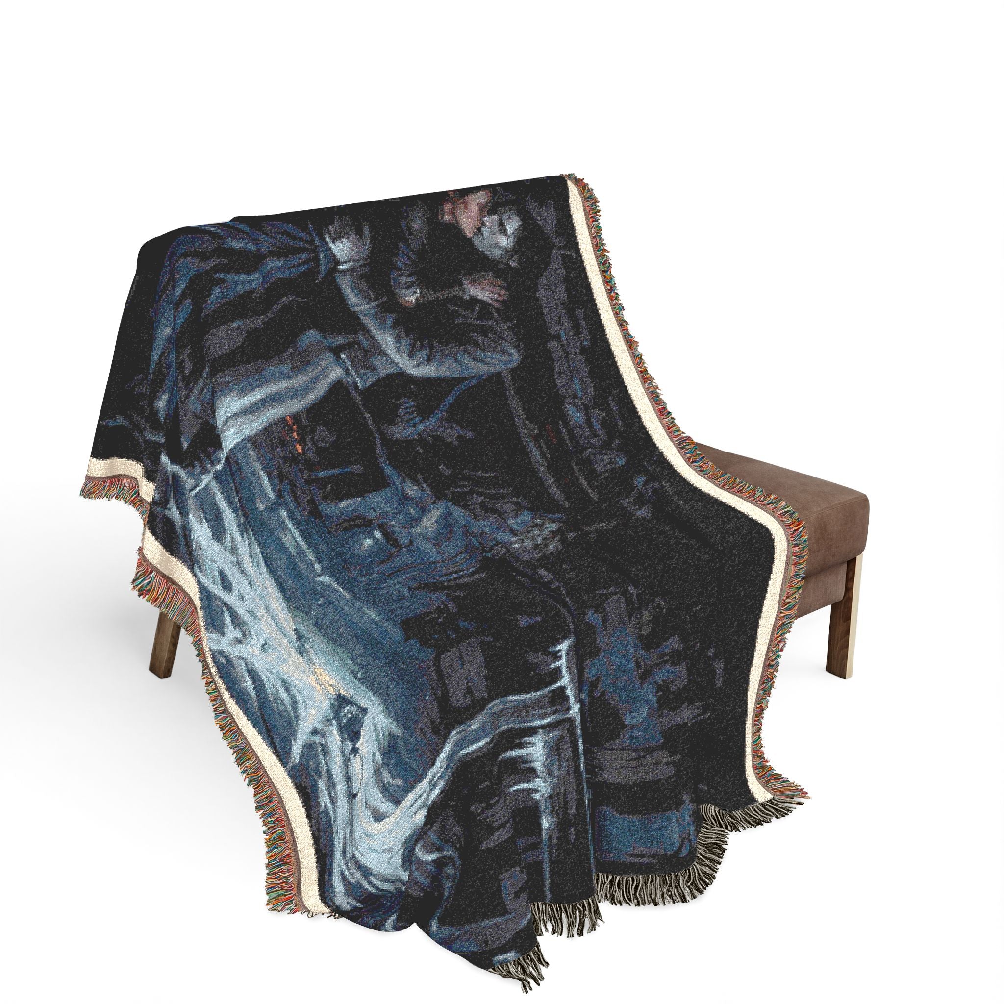 Gothic Victorian Scene Woven Blanket