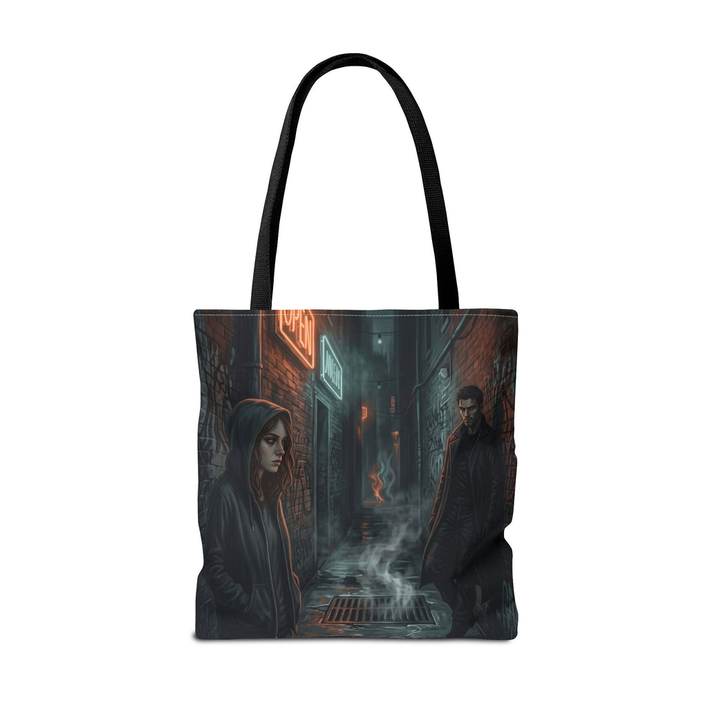The Hunters Alley Tote Bag - Neon Noir Dark Romance Book Bag
