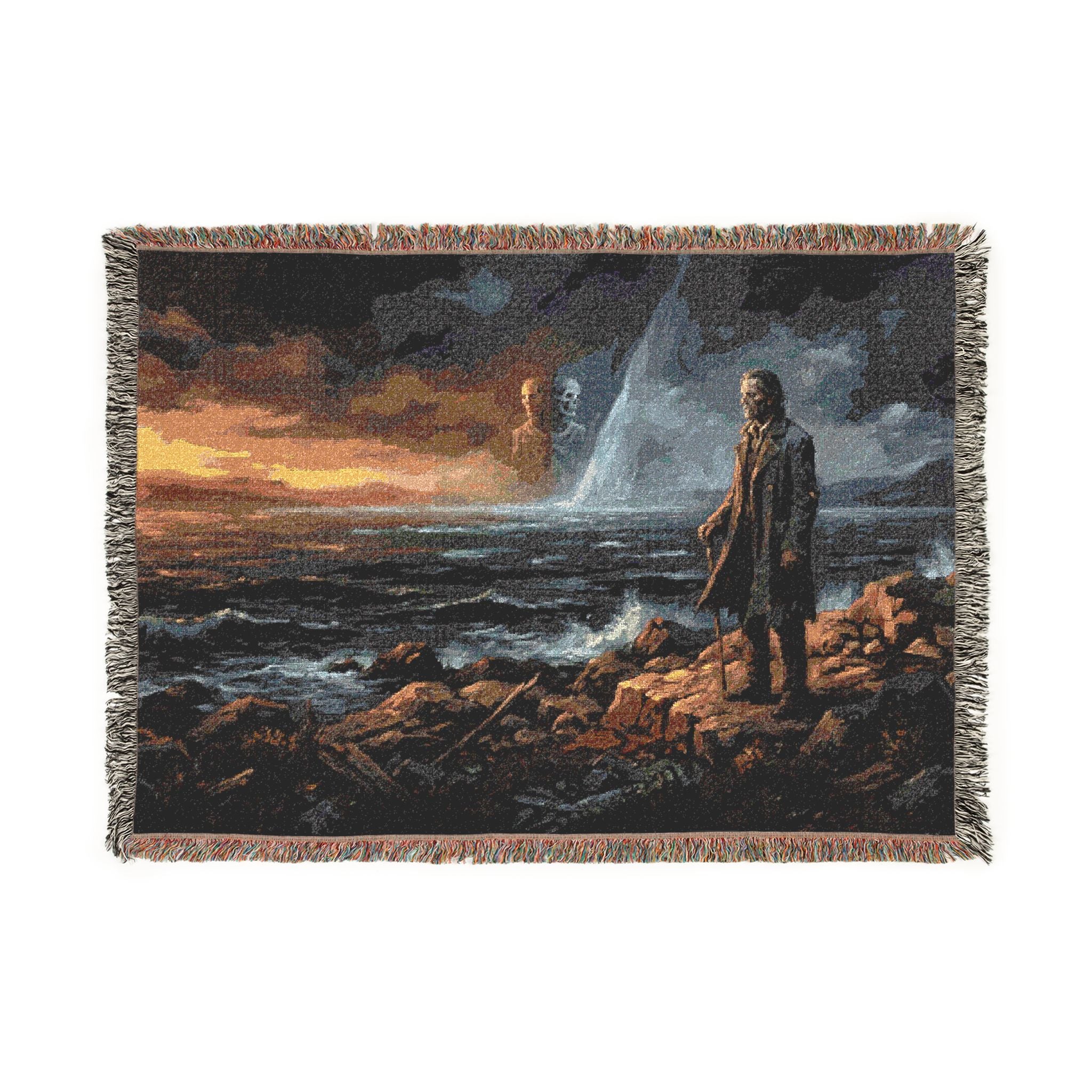 Viking Seafarer Woven Throw Blanket