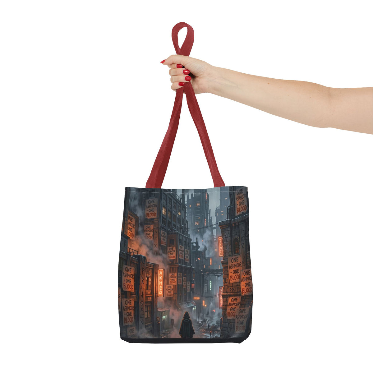 One Ashmoor One Blood Tote Bag - Dark Fantasy City Book Bag