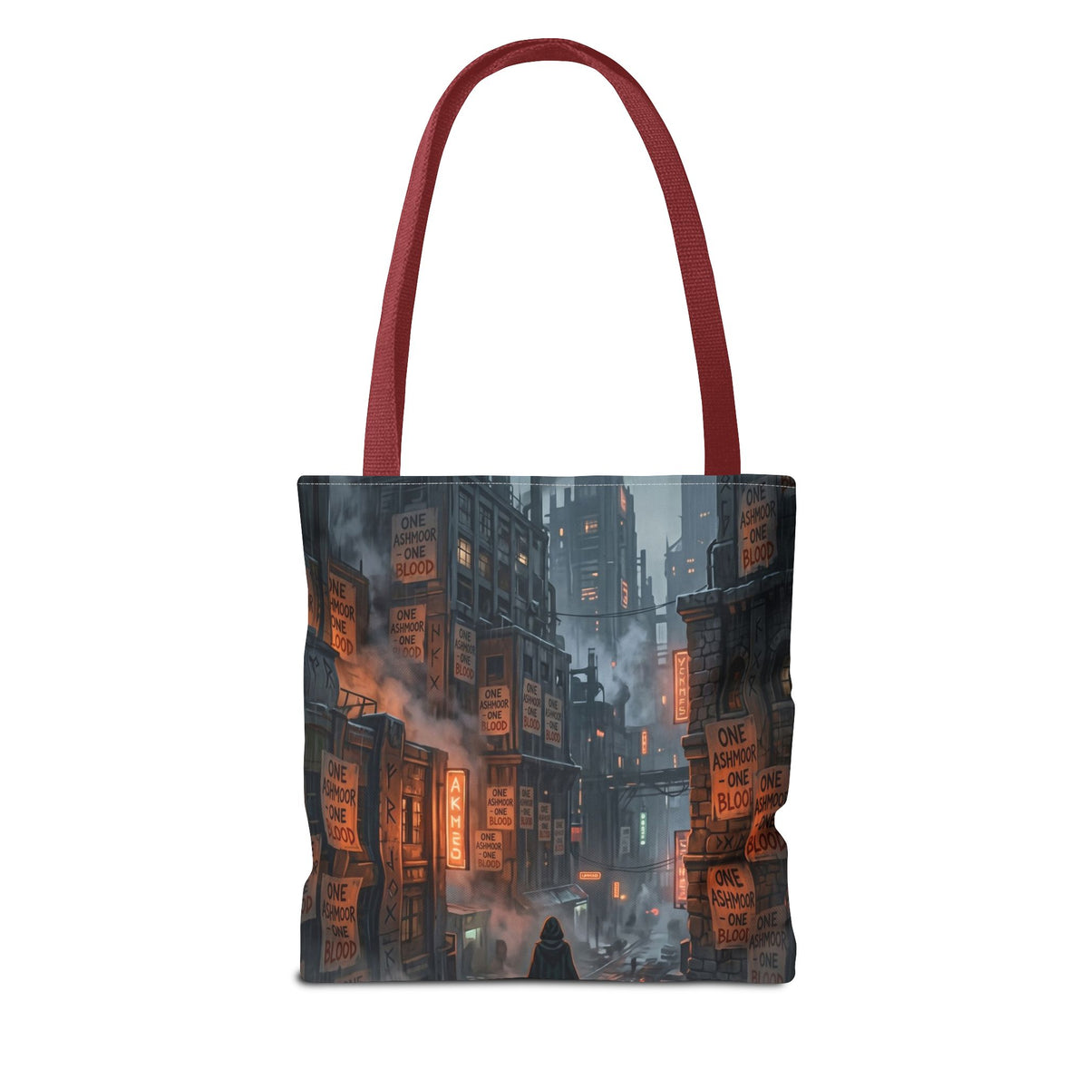 One Ashmoor One Blood Tote Bag - Dark Fantasy City Book Bag