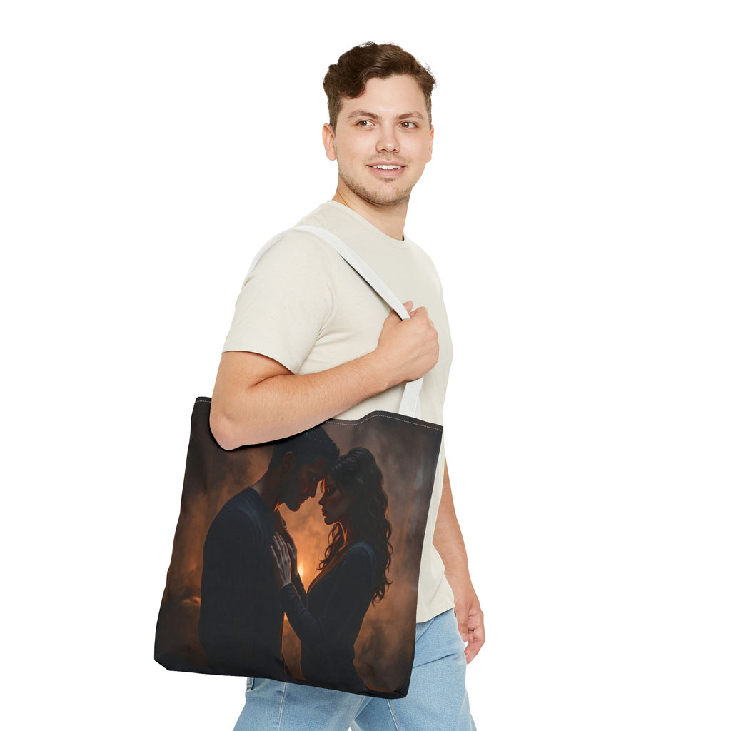 Two Shadows One Flame Tote Bag - Dark Romance Book Bag