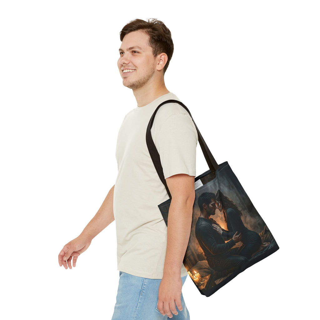 True Name Tote Bag - Candlelit Dark Romance Book Bag