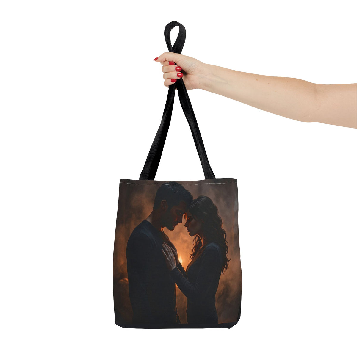 Two Shadows One Flame Tote Bag - Dark Romance Book Bag