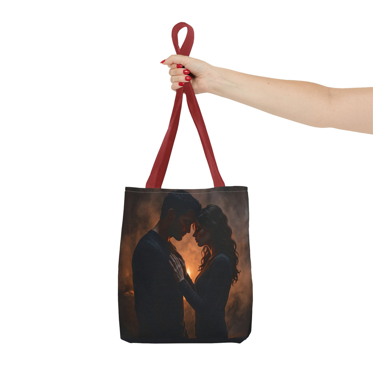 Two Shadows One Flame Tote Bag - Dark Romance Book Bag