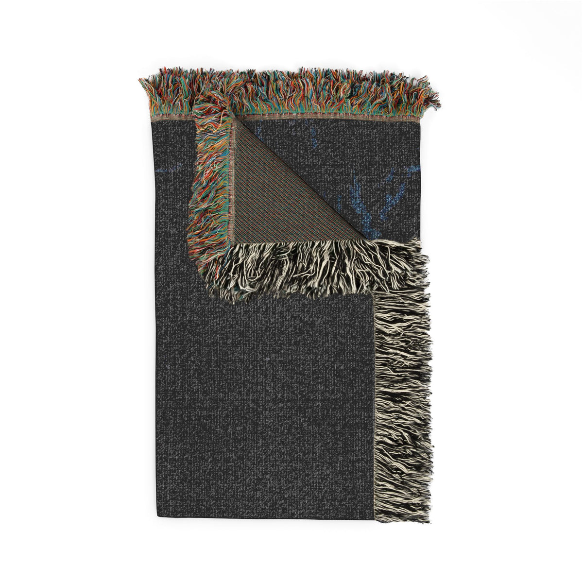 Moonlit Embrace Woven Blanket — Gothic Lovers Frostbound Night Throw
