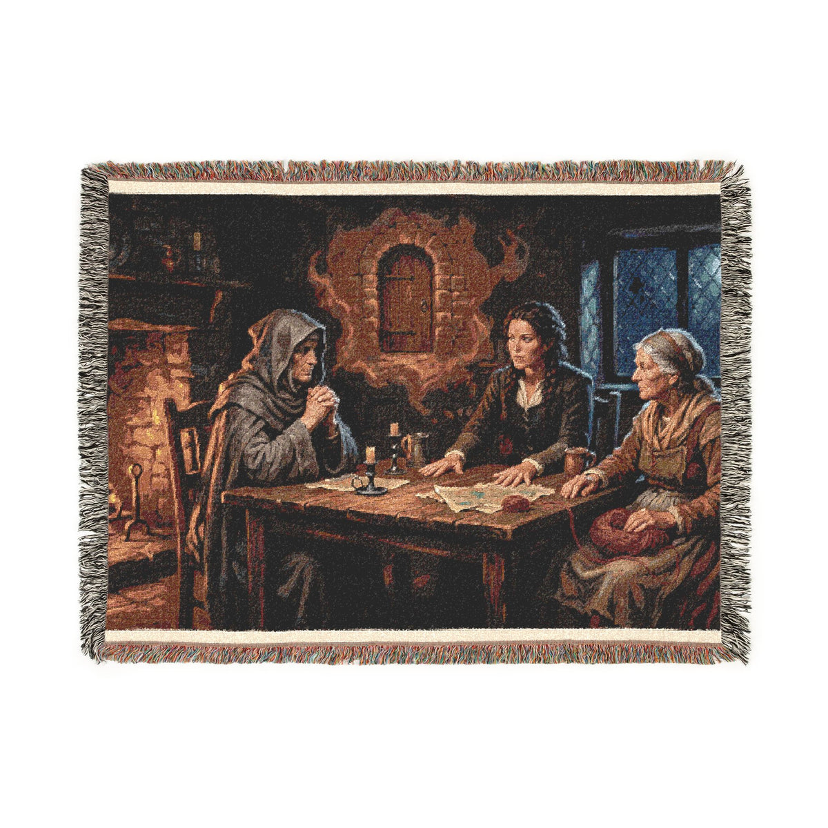 Woven Blanket - Vintage Tarot Card Readers Tapestry Throw