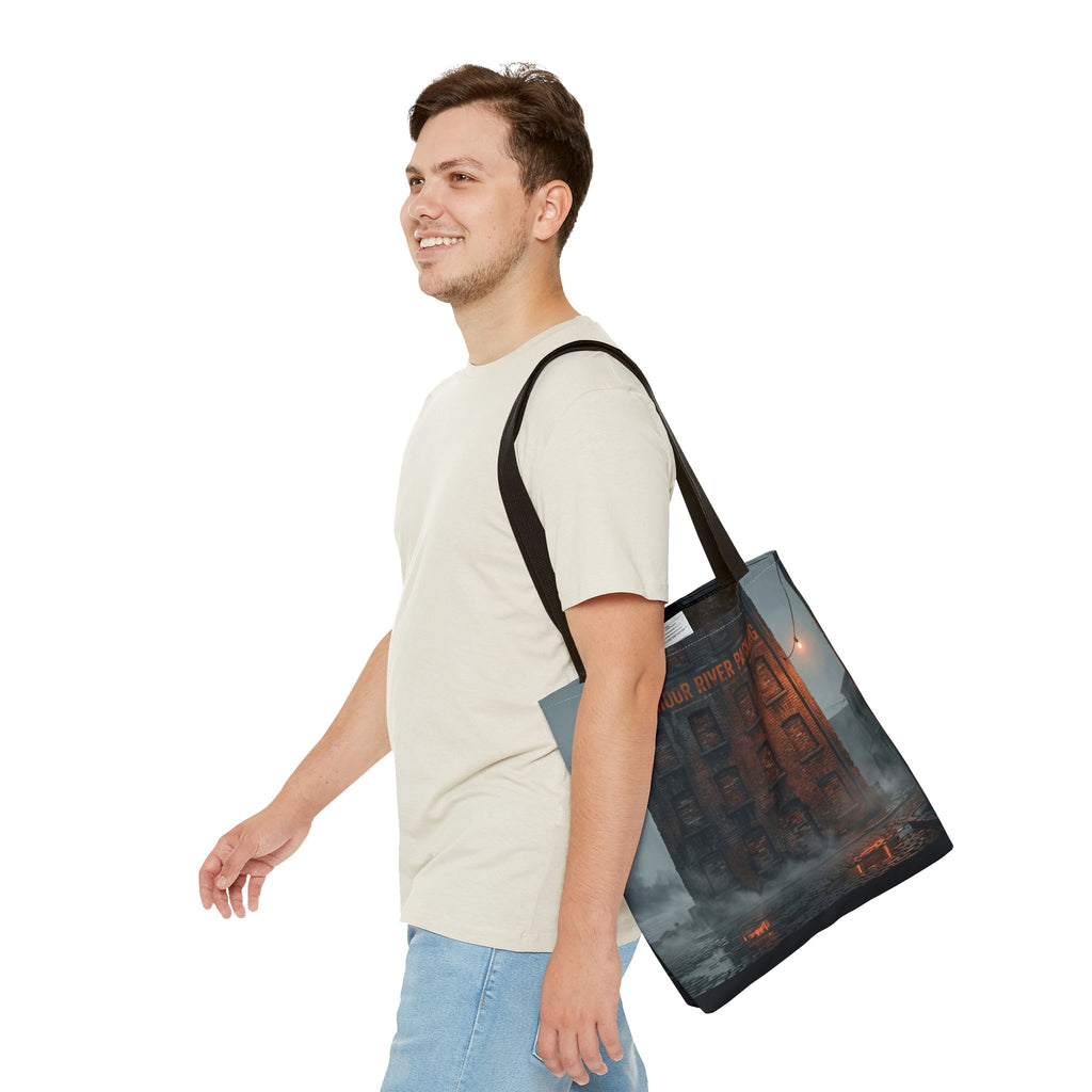 Ashmoor River Packing Tote Bag - Gothic Industrial Book Bag