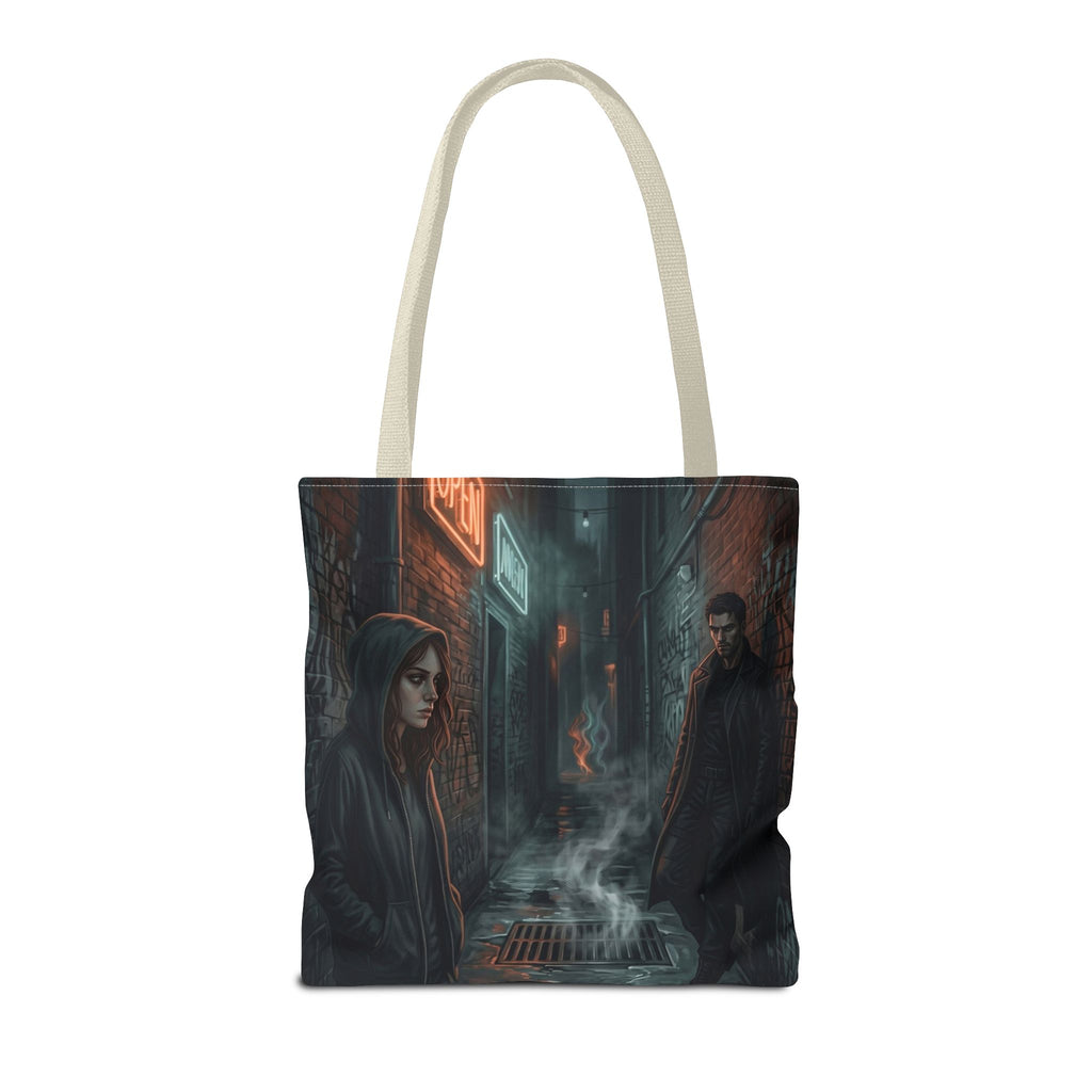 The Hunters Alley Tote Bag - Neon Noir Dark Romance Book Bag