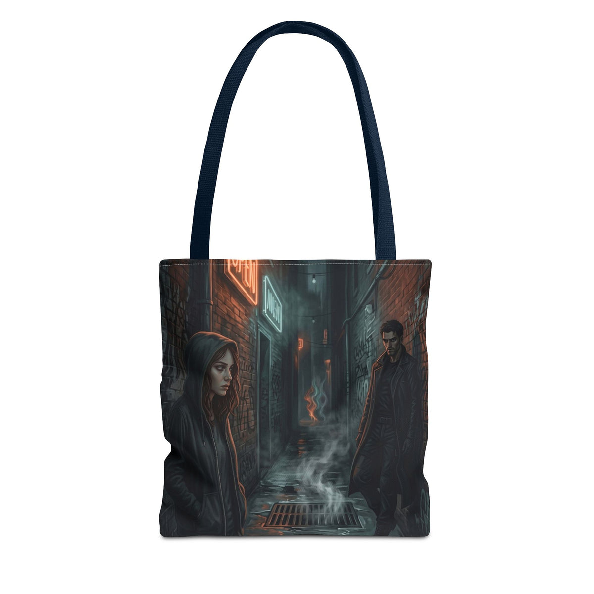 The Hunters Alley Tote Bag - Neon Noir Dark Romance Book Bag