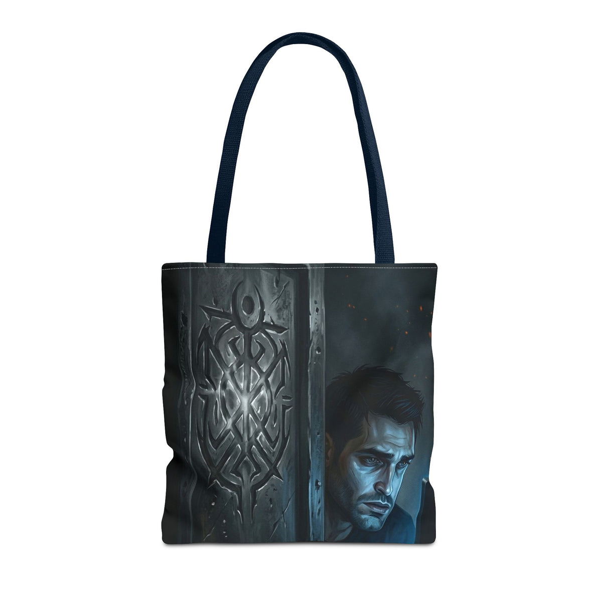 The Ward Mark Tote Bag - Gothic Rune Sigil Book Bag