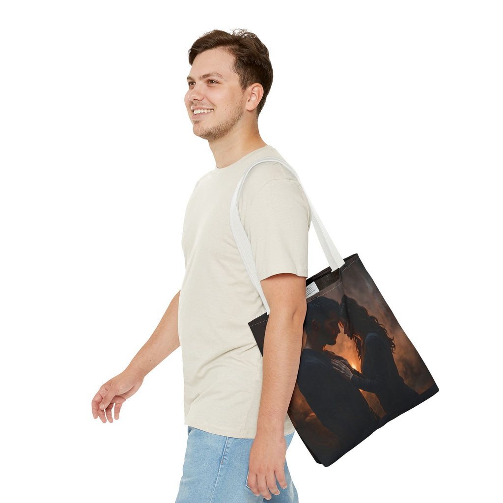 Two Shadows One Flame Tote Bag - Dark Romance Book Bag