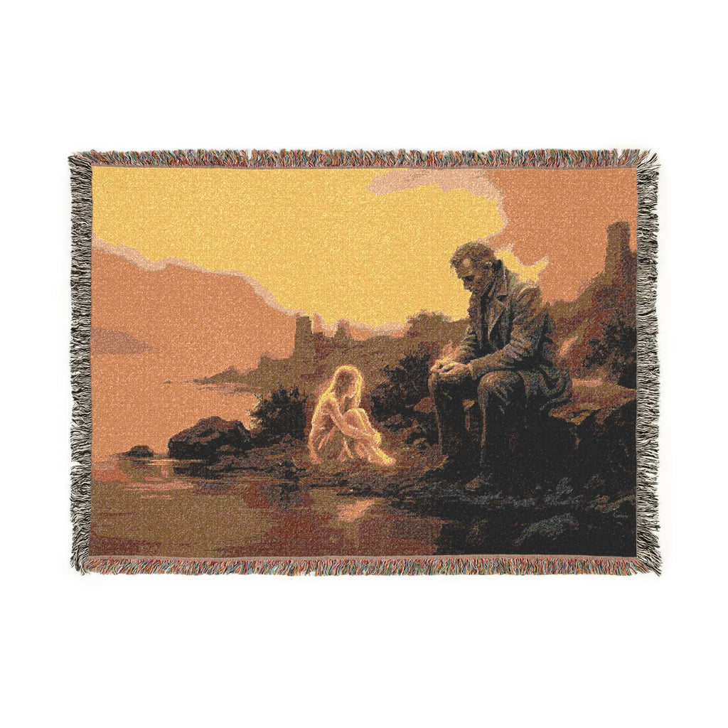 Religious Nativity Woven Blanket