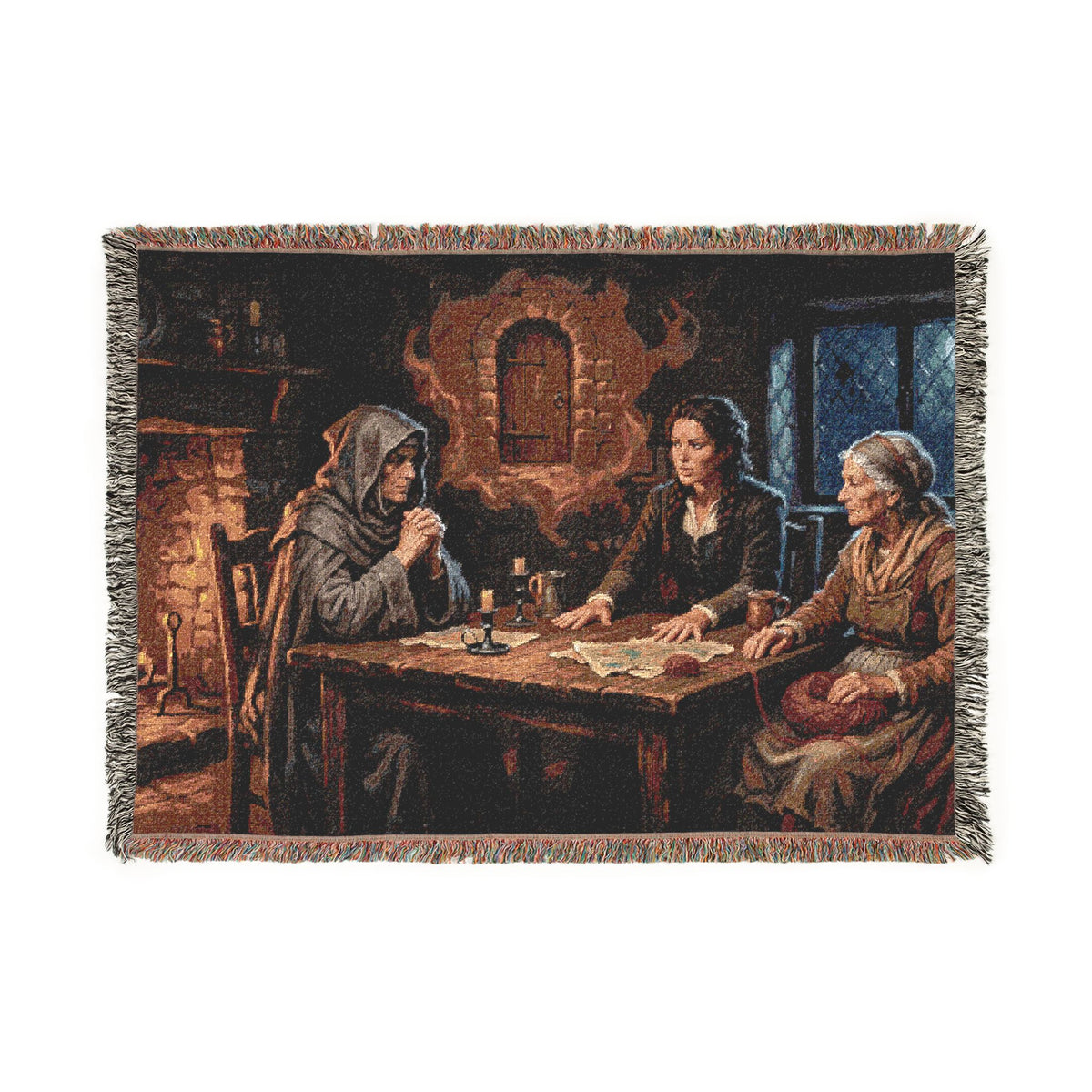 Woven Blanket - Vintage Tarot Card Readers Tapestry Throw