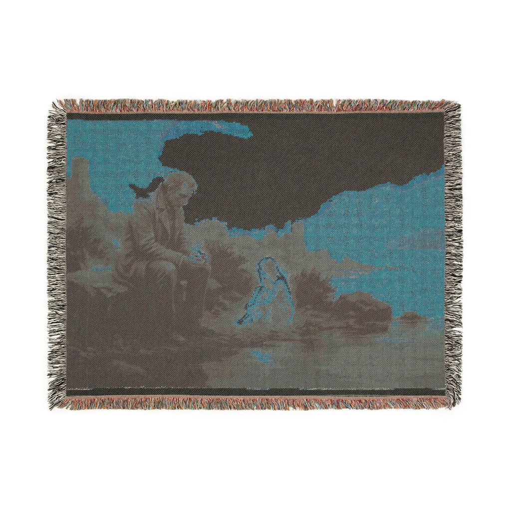 Religious Nativity Woven Blanket