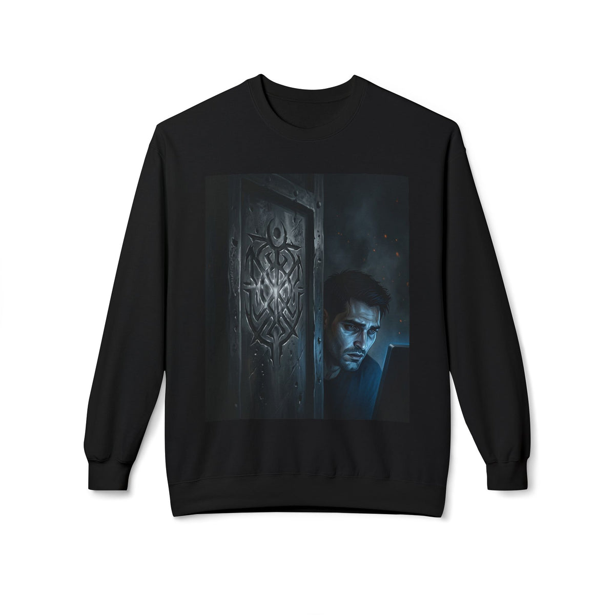 The Ward Mark Crewneck Sweatshirt - Gothic Rune Sigil Bookish Crew