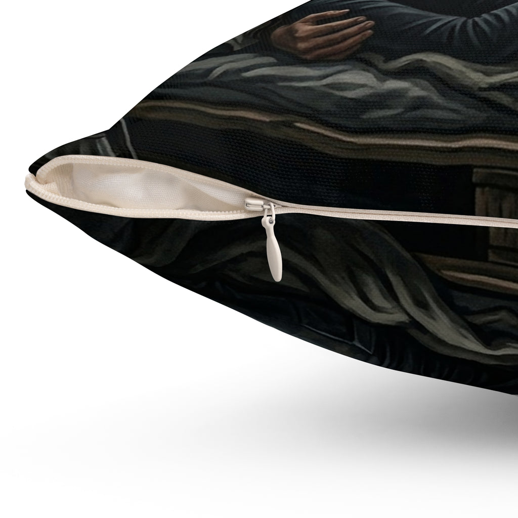 The Quiet After Throw Pillow - Dark Romance Lovers Accent Cushion