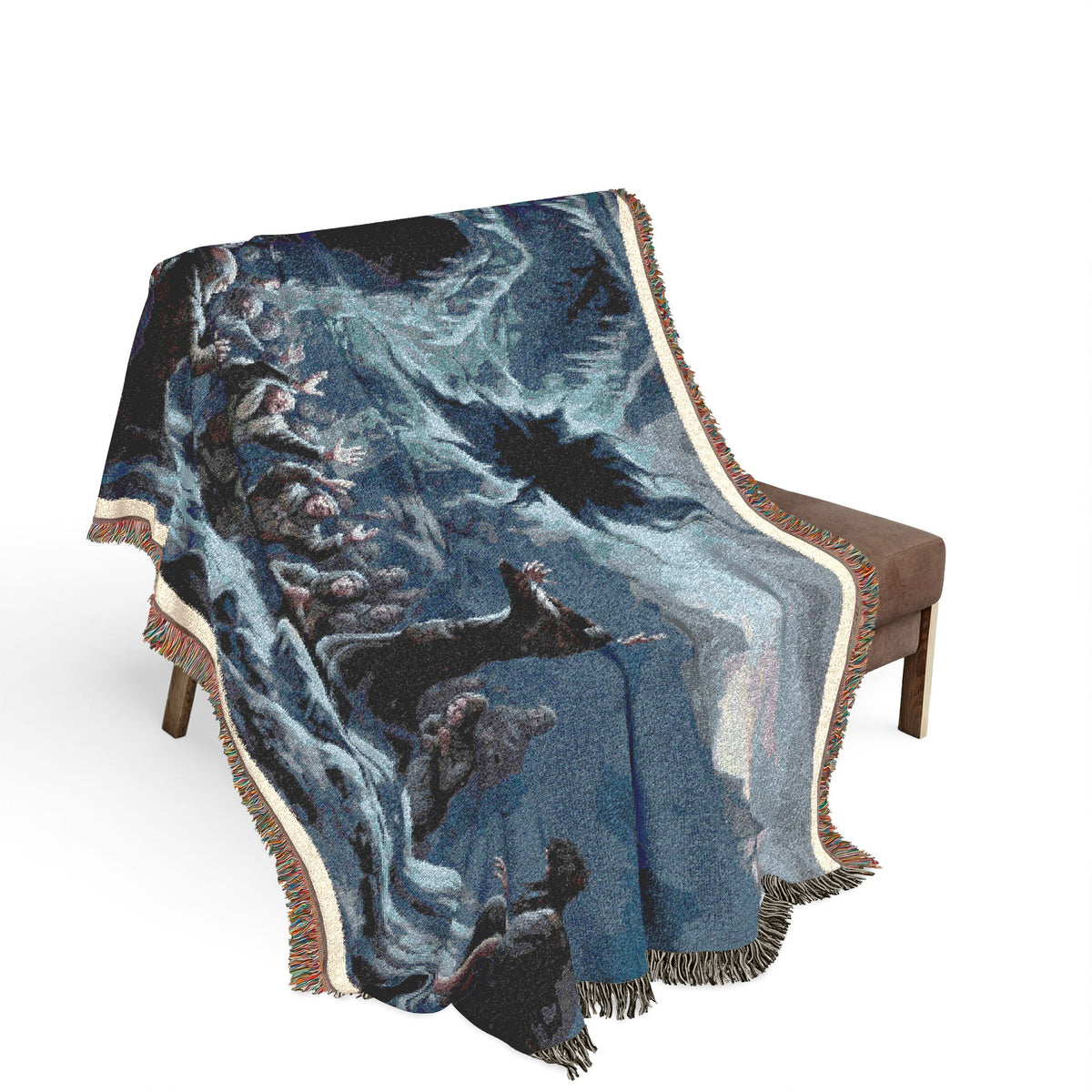 Wizard's Crowd Woven Blanket — Fantasy Sky Rupture Throw
