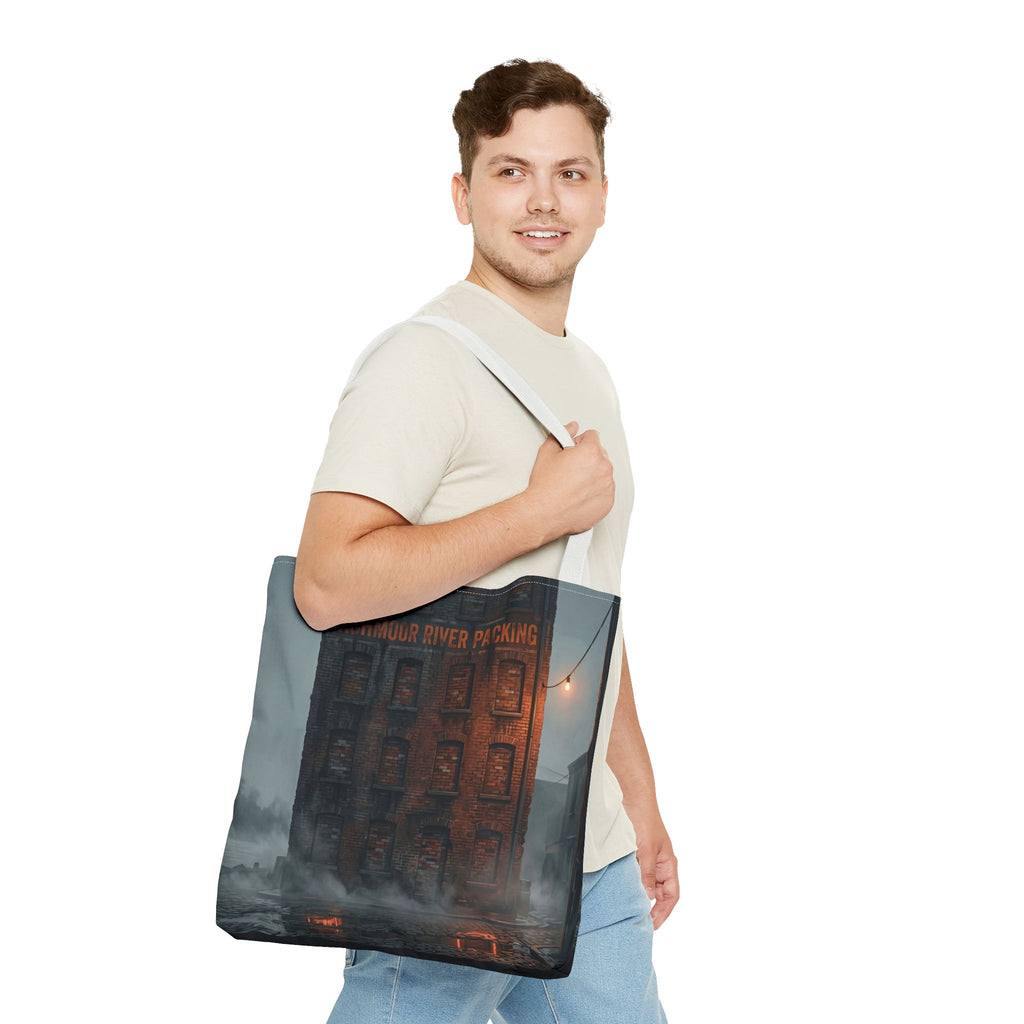 Ashmoor River Packing Tote Bag - Gothic Industrial Book Bag