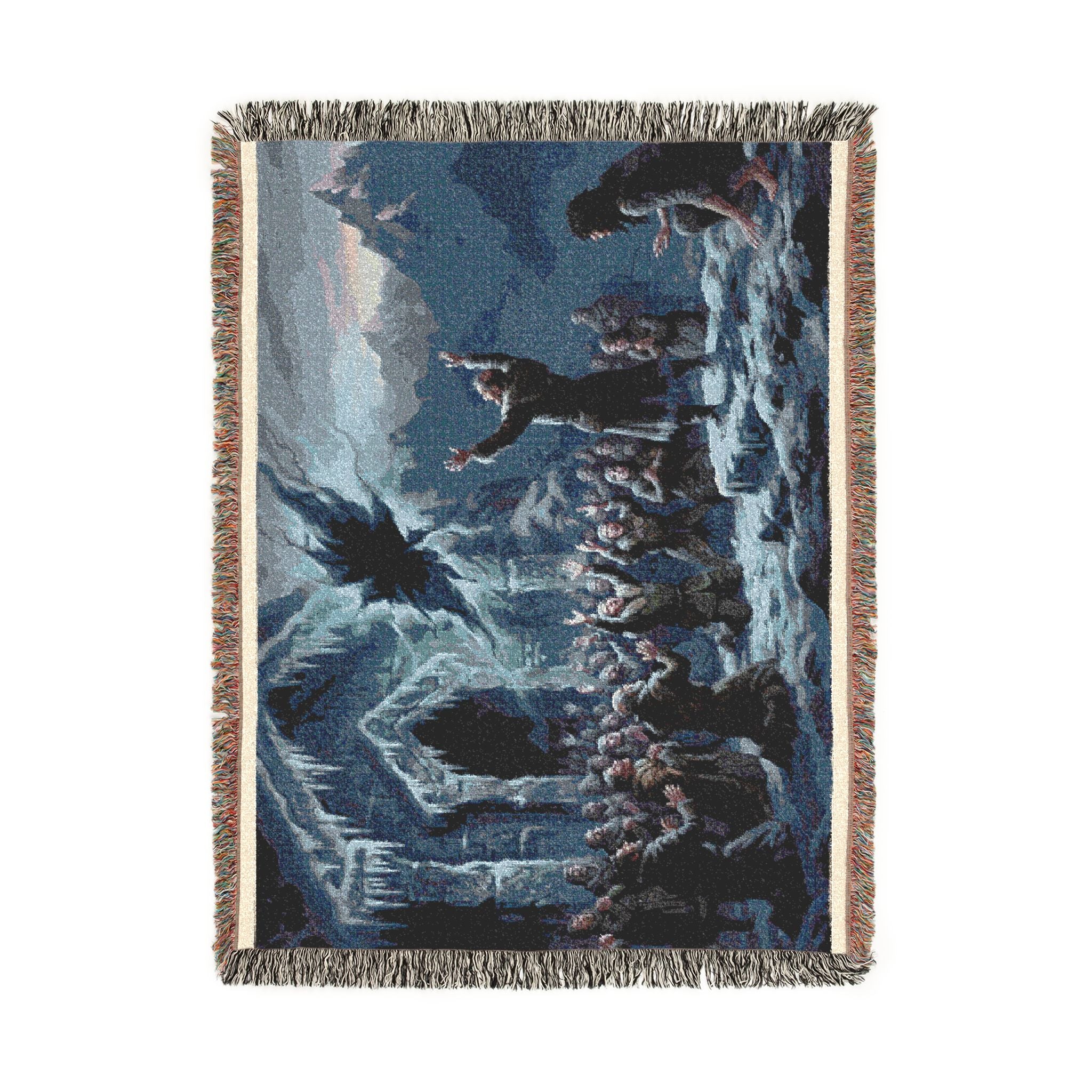 Wizard's Crowd Woven Blanket — Fantasy Sky Rupture Throw