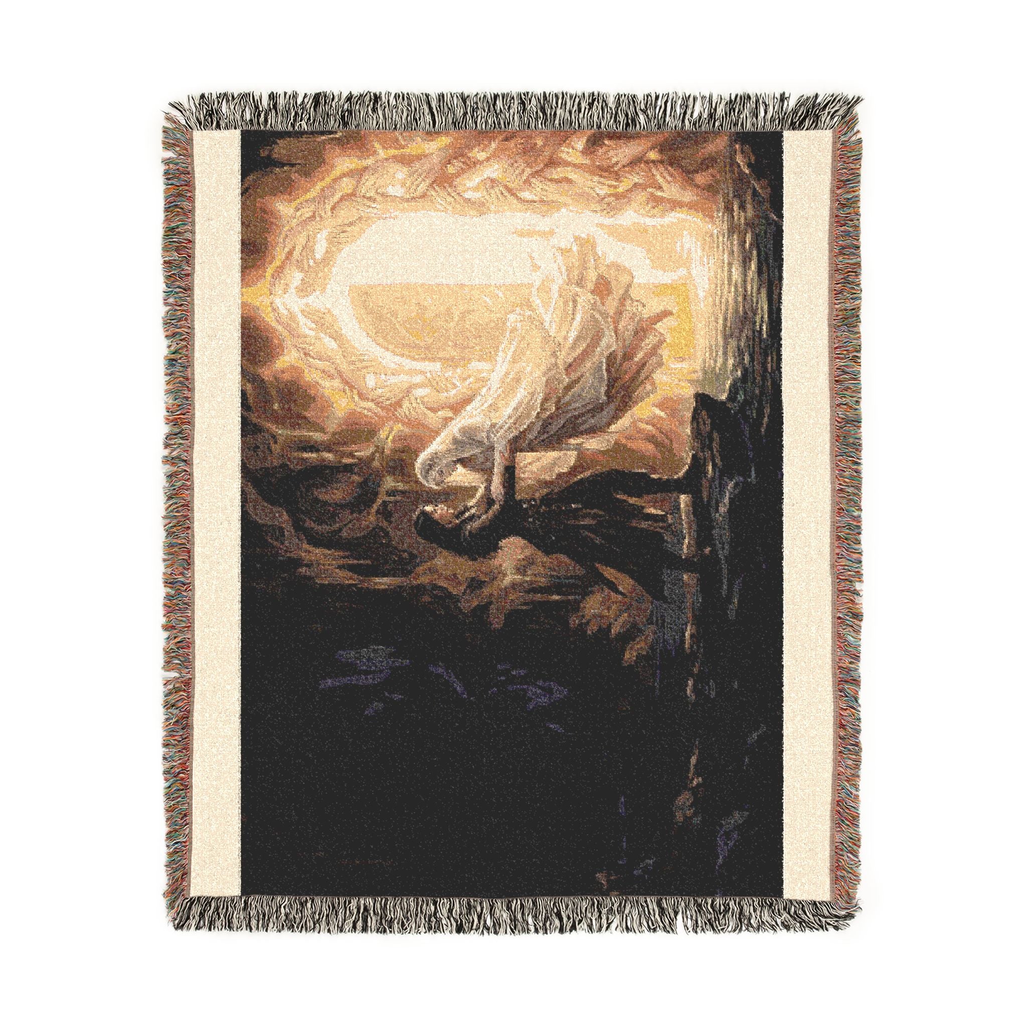 Woven Blanket - Fantasy Portal Embrace Throw (Romantic Mythic Doorway Design)