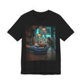 Cold Hands Warm Cup T-Shirt - Cozy Noir Diner Bookish Tee