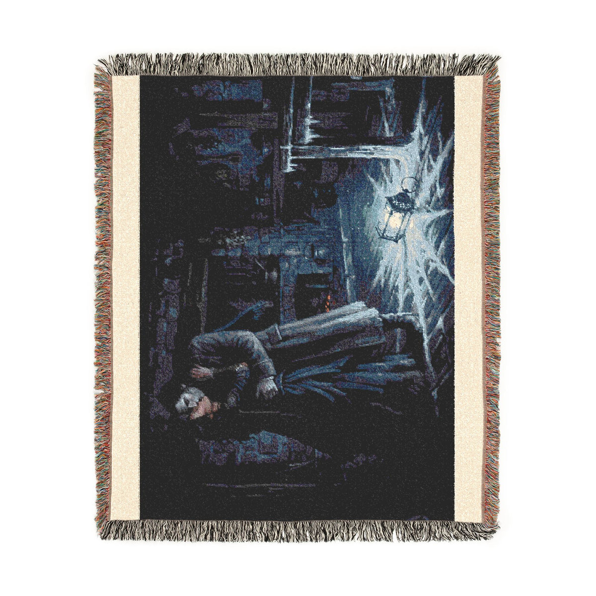 Gothic Victorian Scene Woven Blanket