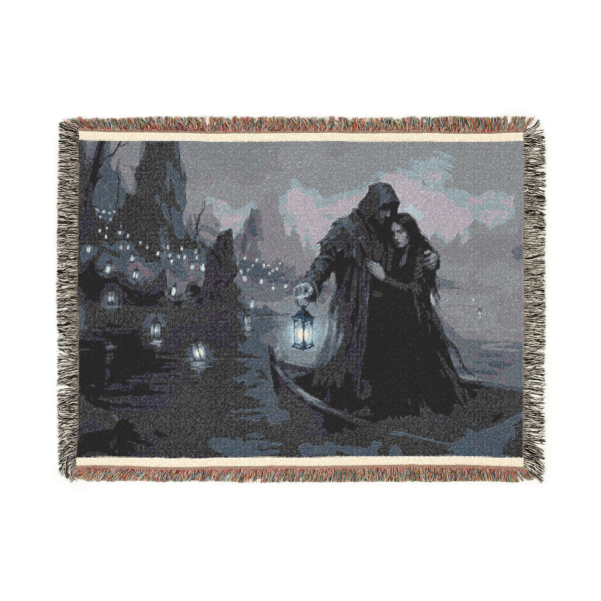 Gothic Lantern Woven Blanket