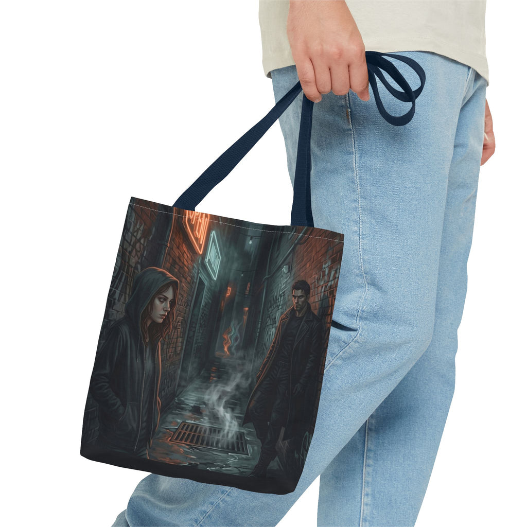 The Hunters Alley Tote Bag - Neon Noir Dark Romance Book Bag