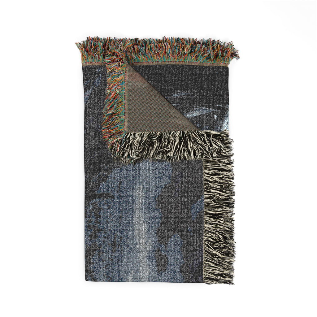 Lantern Night Woven Blanket — Gothic Forest Cozy Throw