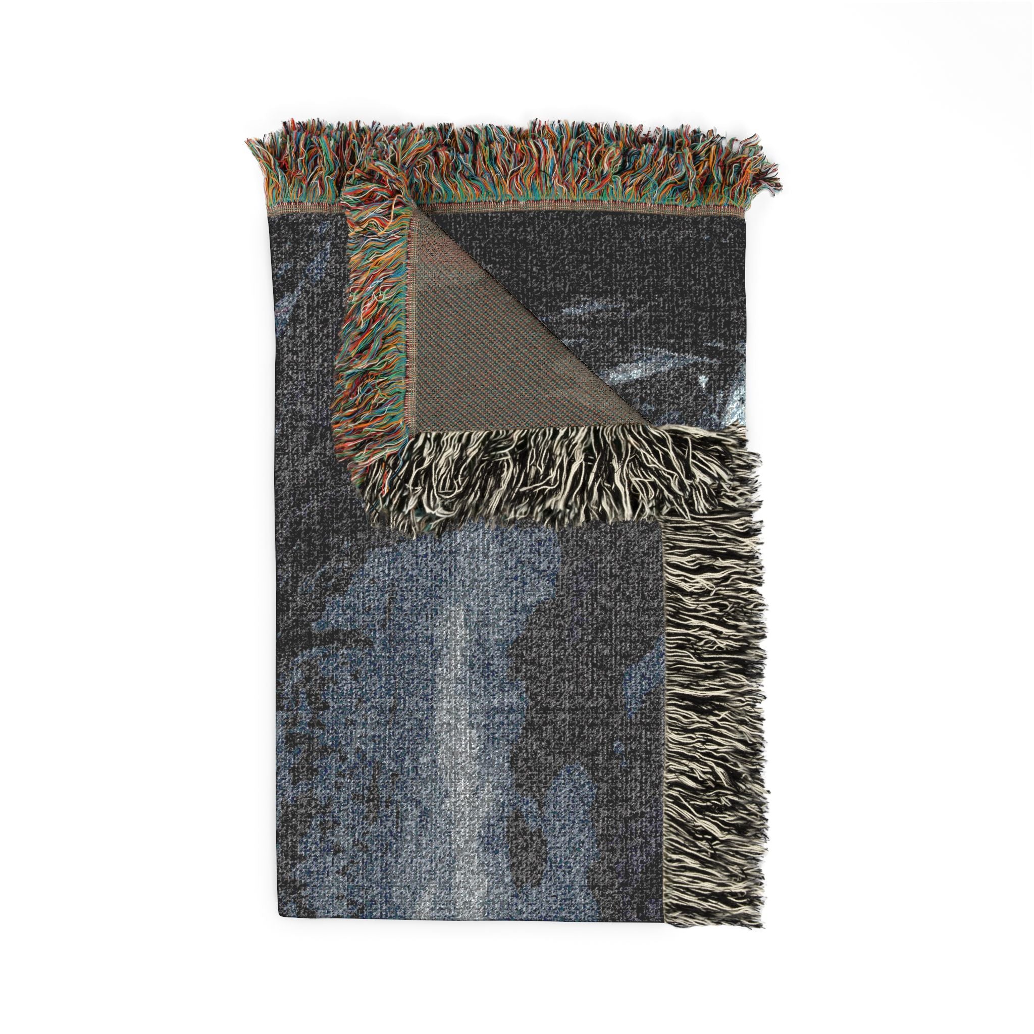 Lantern Night Woven Blanket — Gothic Forest Cozy Throw