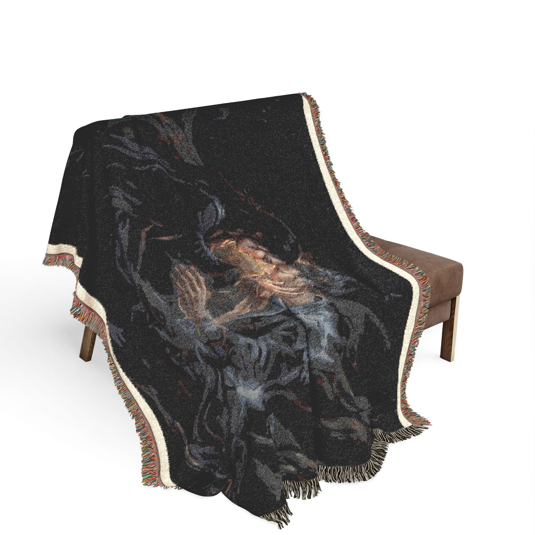 Woven Blanket — Starry Night Astronaut Throw Blanket