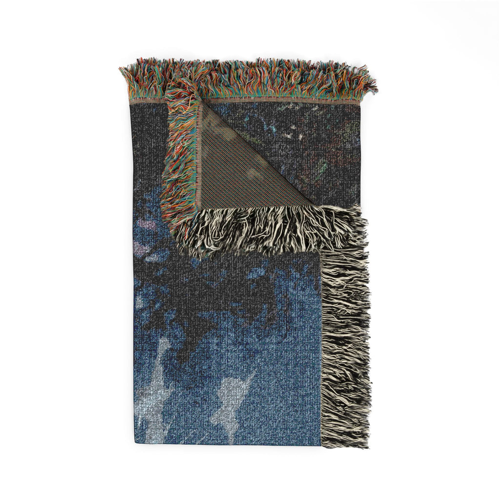 Dragon Knight Woven Blanket – Fantasy Battle Tapestry Throw