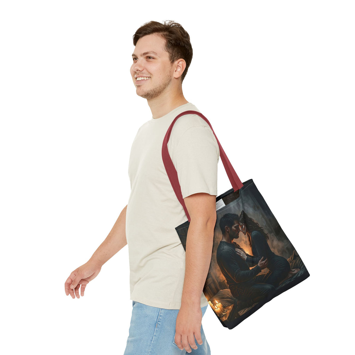 True Name Tote Bag - Candlelit Dark Romance Book Bag