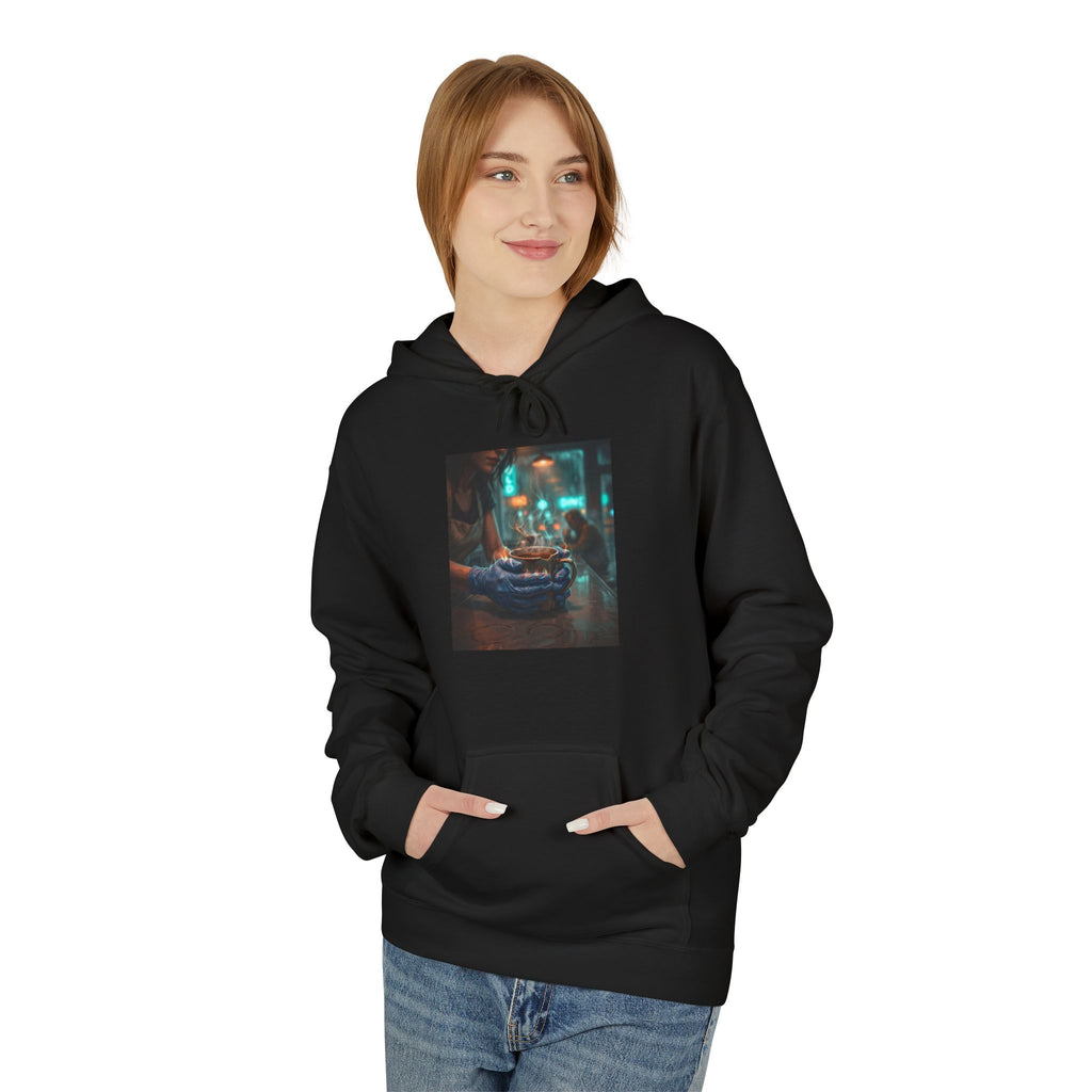 Cold Hands Warm Cup Hoodie - Cozy Noir Diner Bookish Pullover