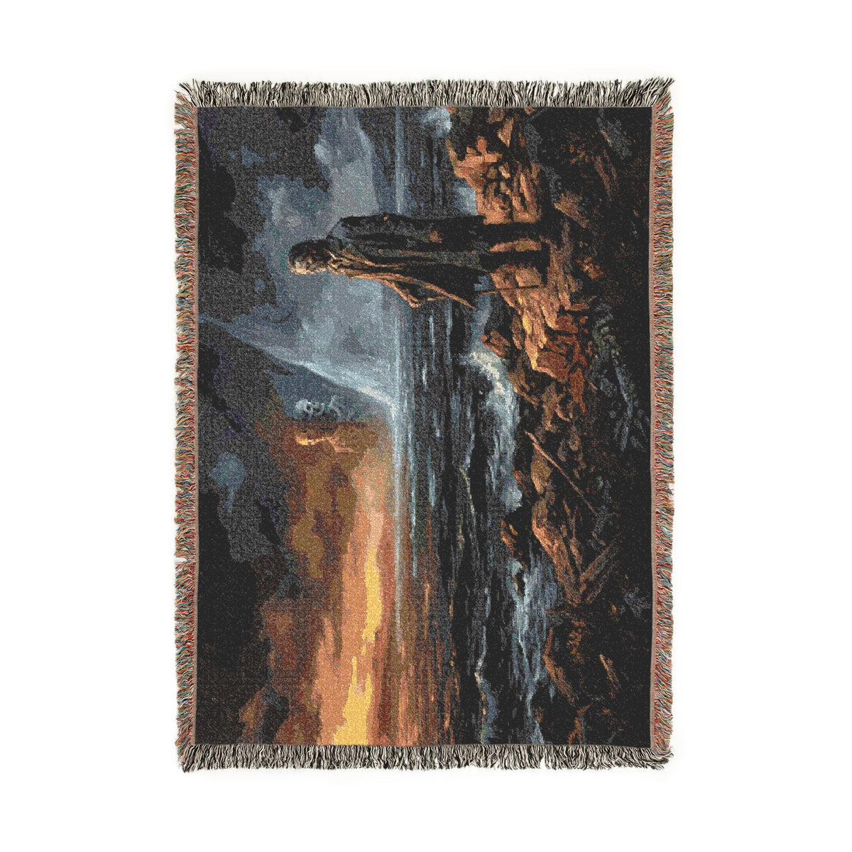 Viking Seafarer Woven Throw Blanket