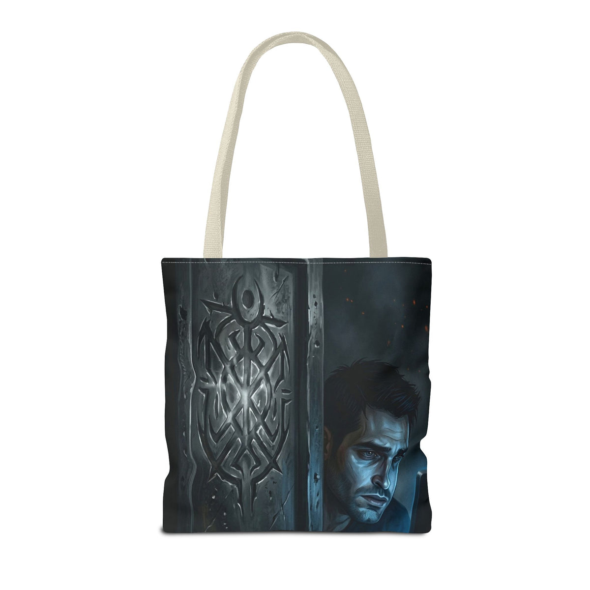 The Ward Mark Tote Bag - Gothic Rune Sigil Book Bag