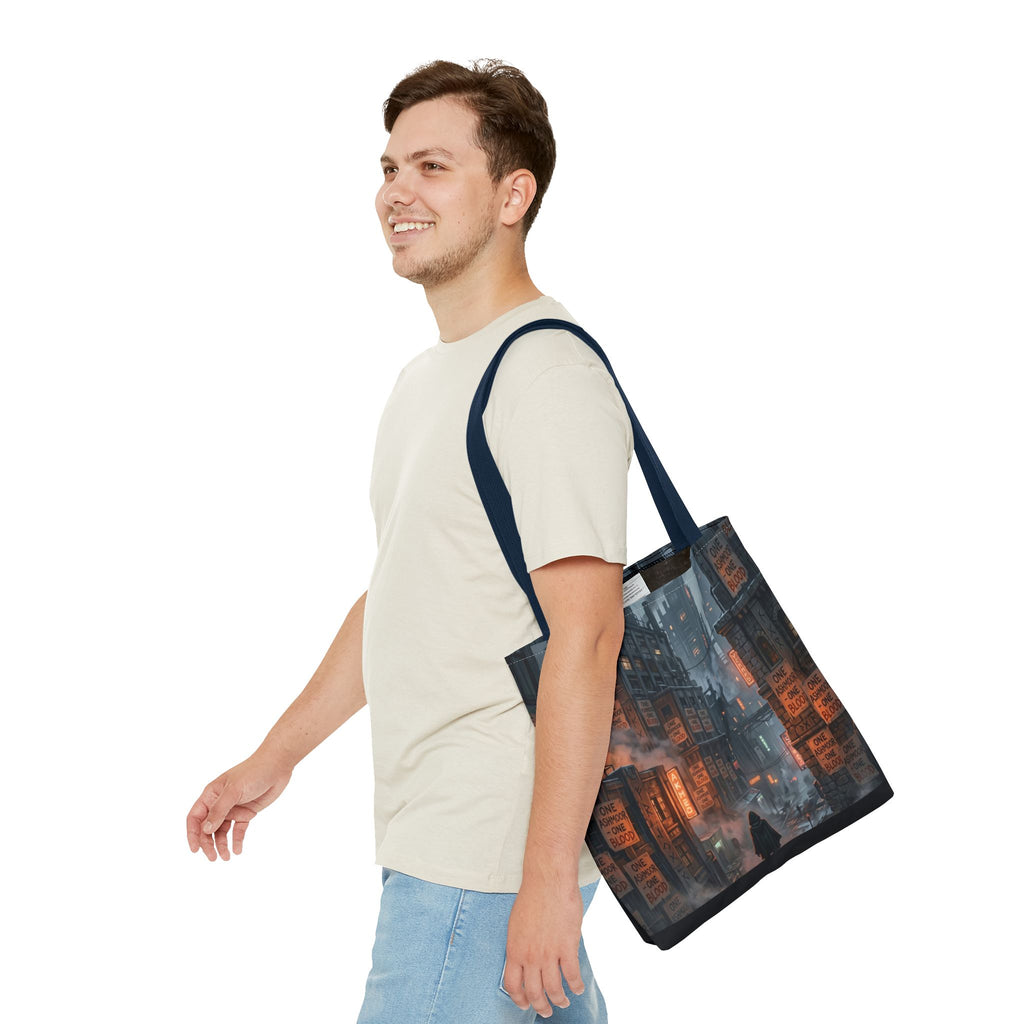 One Ashmoor One Blood Tote Bag - Dark Fantasy City Book Bag