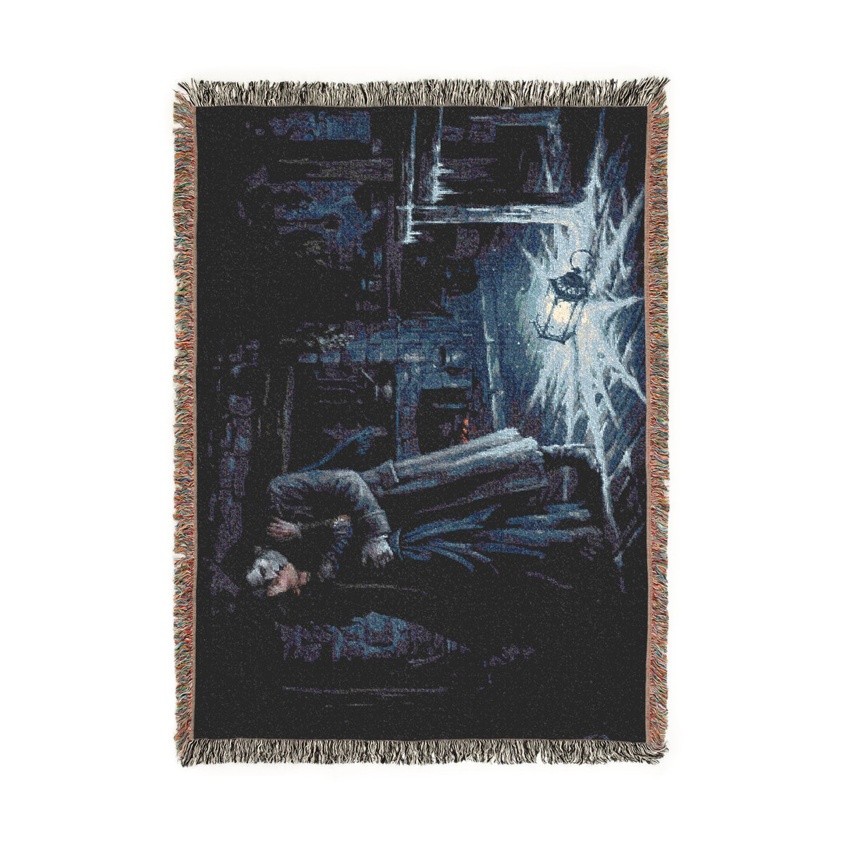 Gothic Victorian Scene Woven Blanket