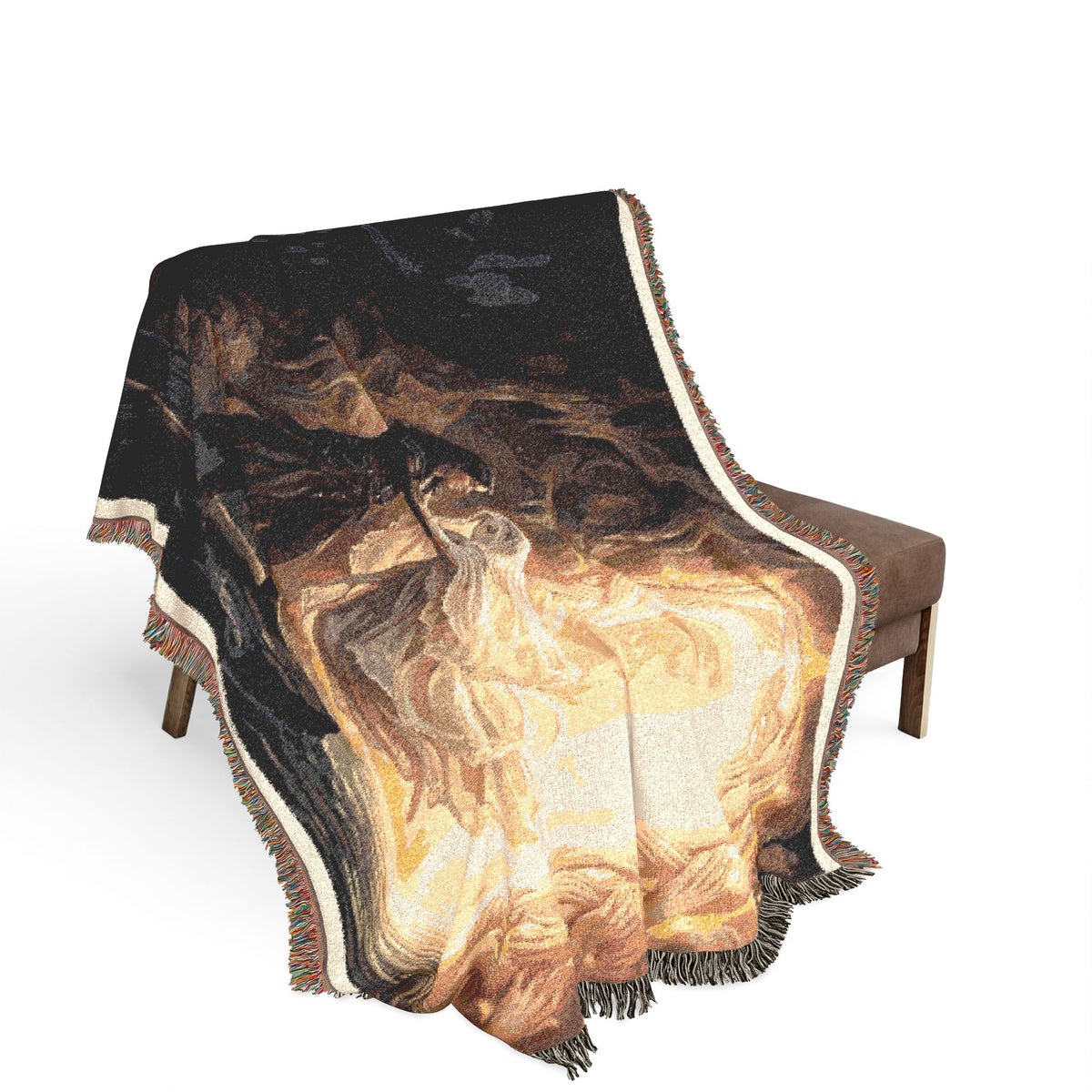 Woven Blanket - Fantasy Portal Embrace Throw (Romantic Mythic Doorway Design)