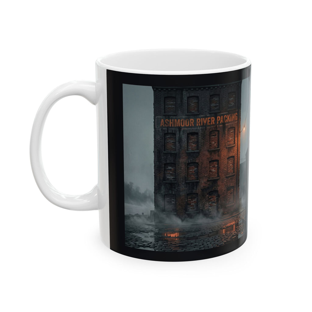 Ashmoor River Packing Ceramic Mug - Gothic Industrial Coffee Cup