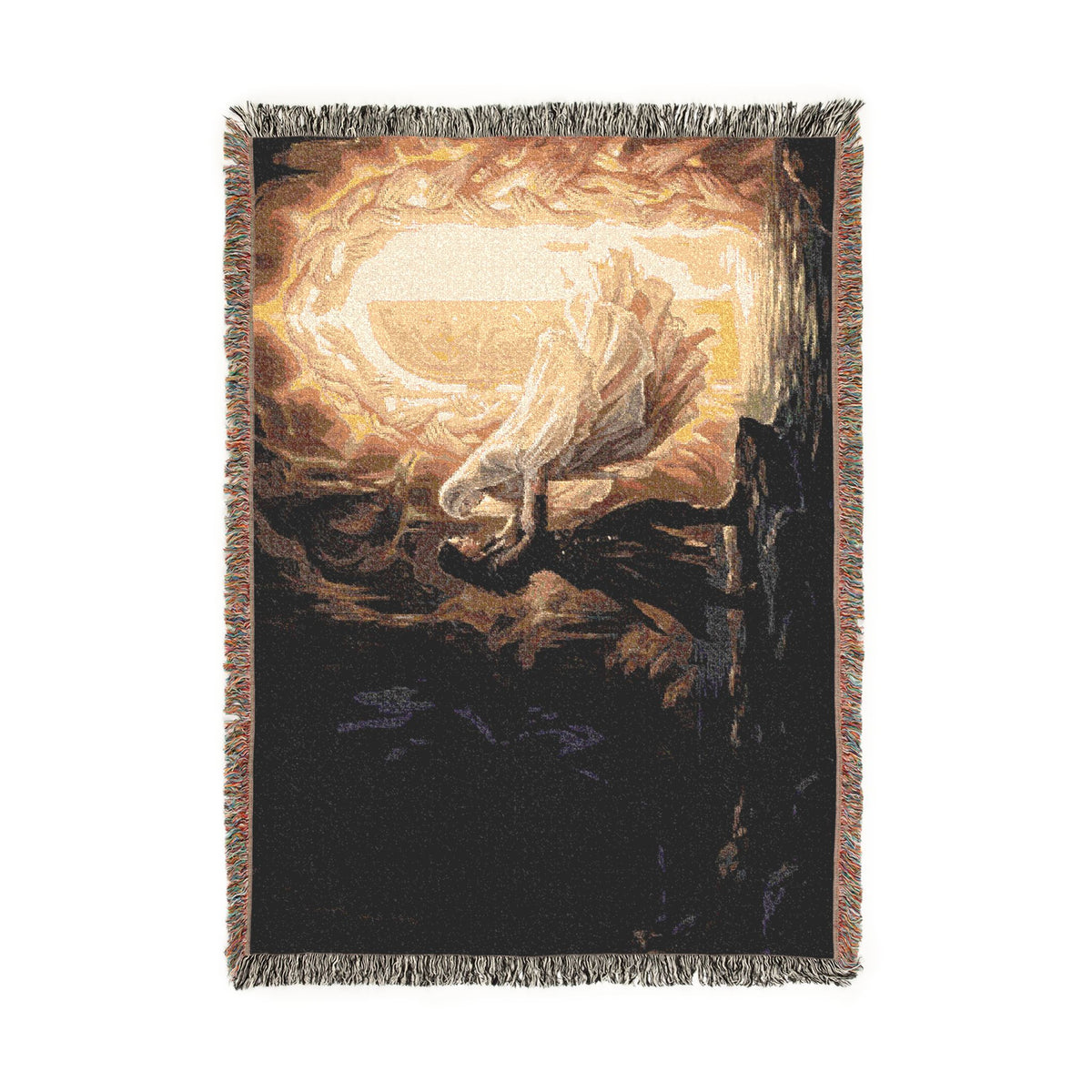 Woven Blanket - Fantasy Portal Embrace Throw (Romantic Mythic Doorway Design)